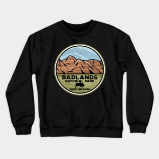 Badlands National Park South Dakota Bison Nature Crewneck Sweatshirt